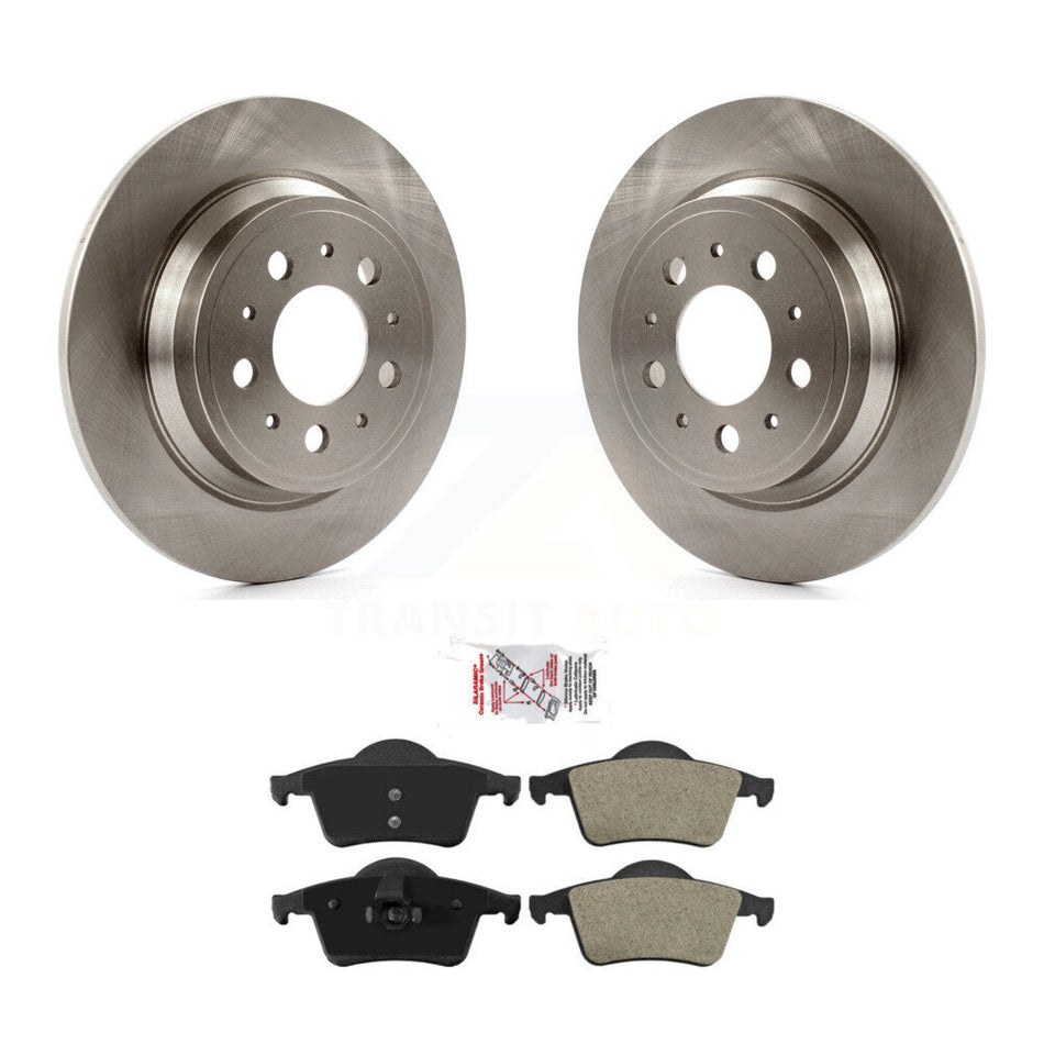 Rear Disc Brake Rotors And Semi-Metallic Pads Kit For Volvo S60 XC70 V70 S80 K8A-101004