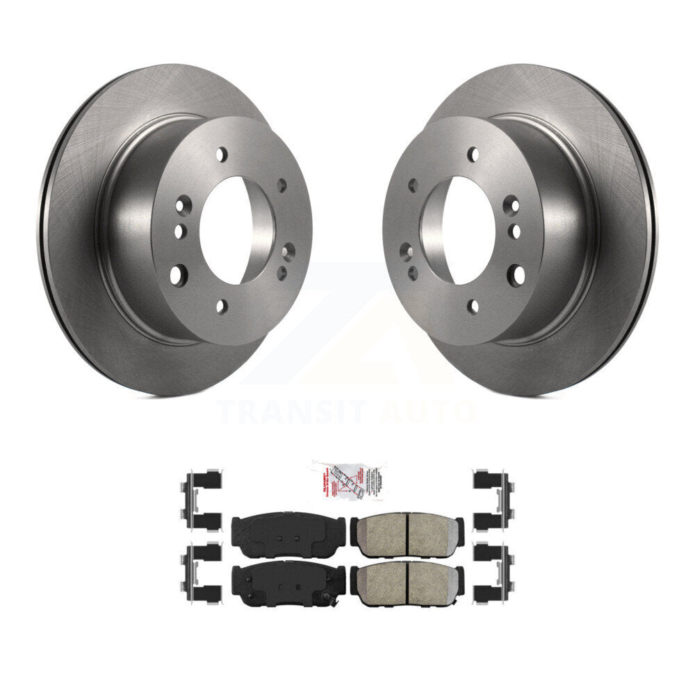 Rear Disc Brake Rotors And Semi-Metallic Pads Kit For 2003-2006 Kia Sorento K8A-101005