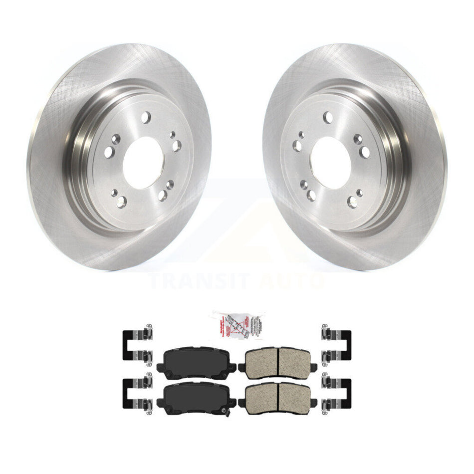 Rear Disc Brake Rotors And Ceramic Pads Kit For 2014-2020 Acura RLX K8A-101008