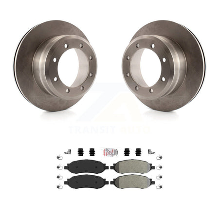 Rear Brake Rotors & Semi-Metallic Pad Kit For Ford F-250 Super Duty With Dual Wheels K8A-101022
