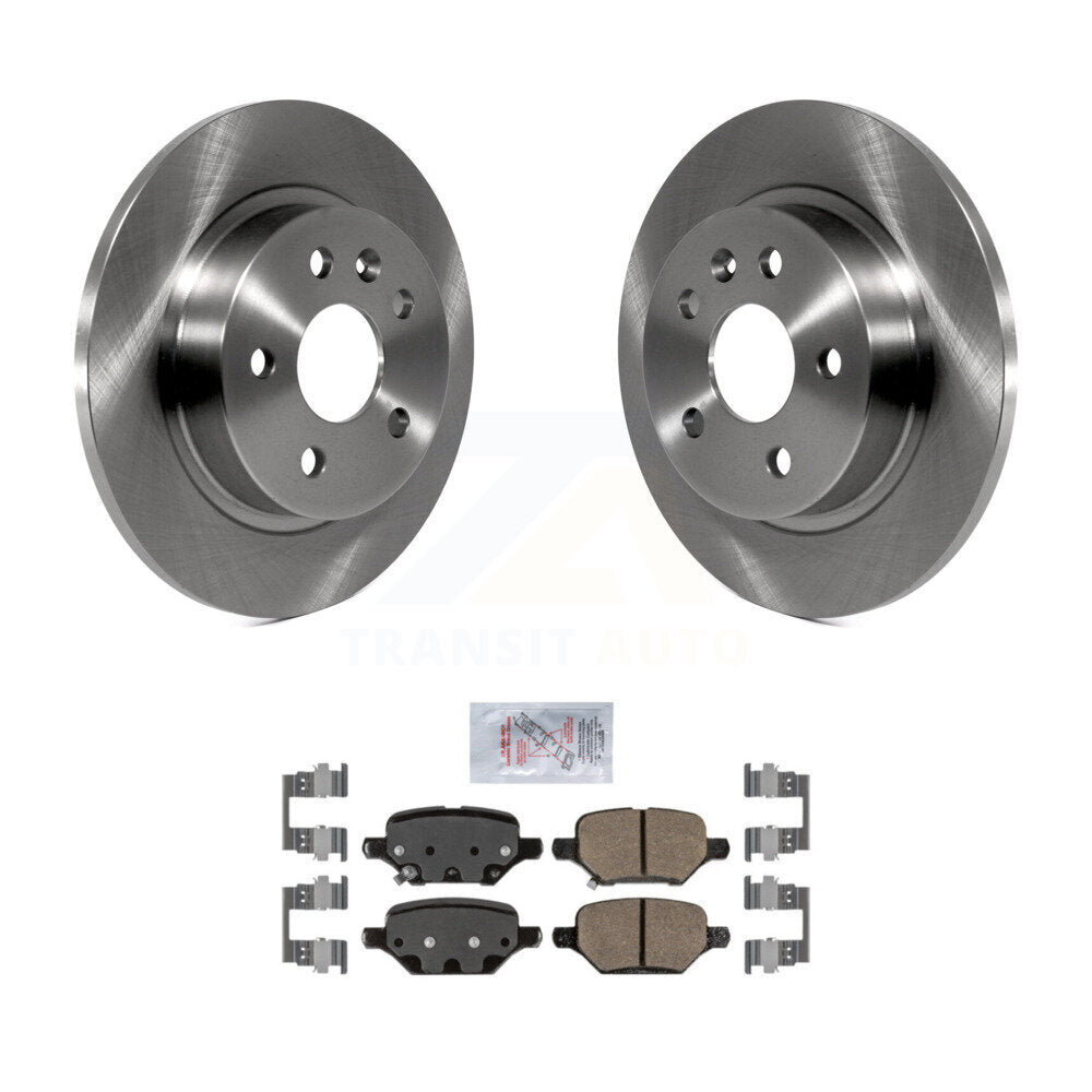 Rear Disc Brake Rotors And Ceramic Pads Kit For 2018-2022 Buick Encore Chevrolet Trax K8A-101028