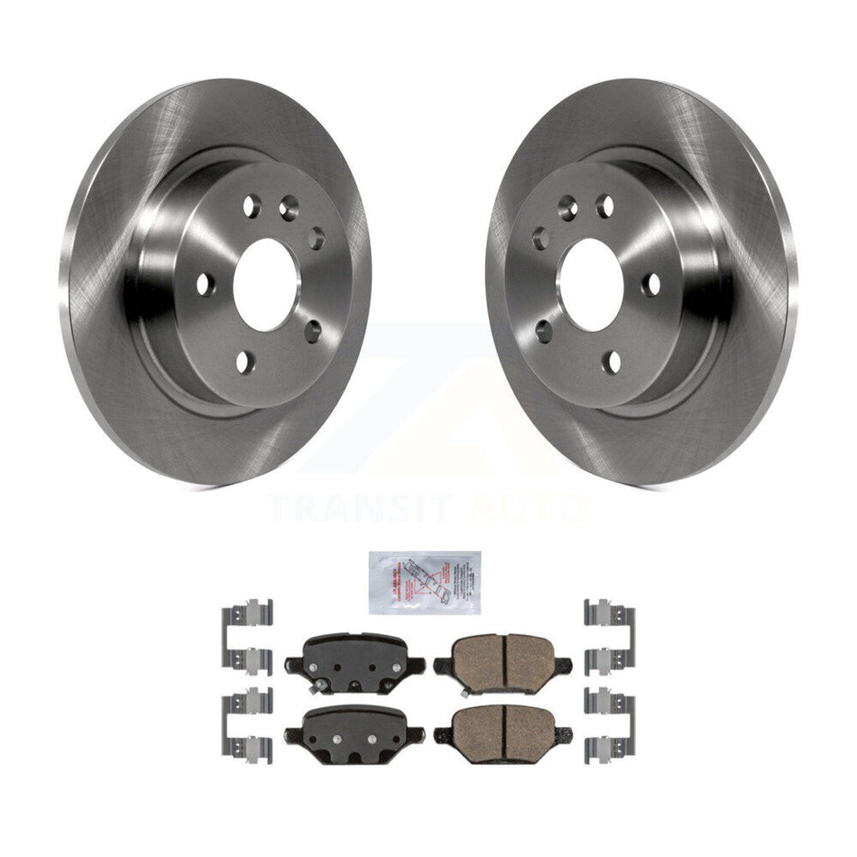 Rear Disc Brake Rotors And Ceramic Pads Kit For 2018-2022 Buick Encore Chevrolet Trax K8A-101028