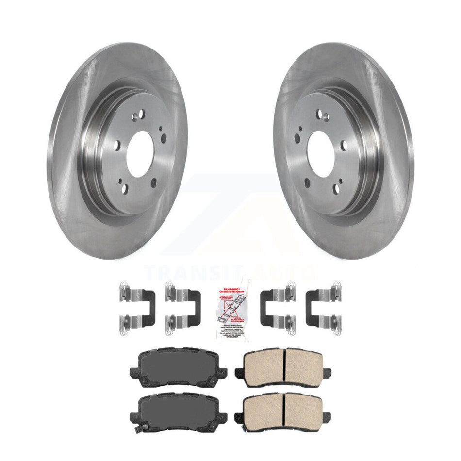Rear Disc Brake Rotors And Ceramic Pads Kit For 2018-2020 Honda Odyssey K8A-101038