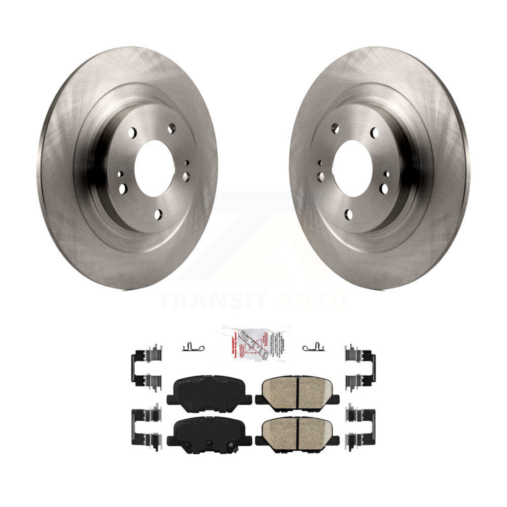 Rear Disc Brake Rotors And Ceramic Pads Kit For Mitsubishi RVR Outlander PHEV Sport K8A-101045