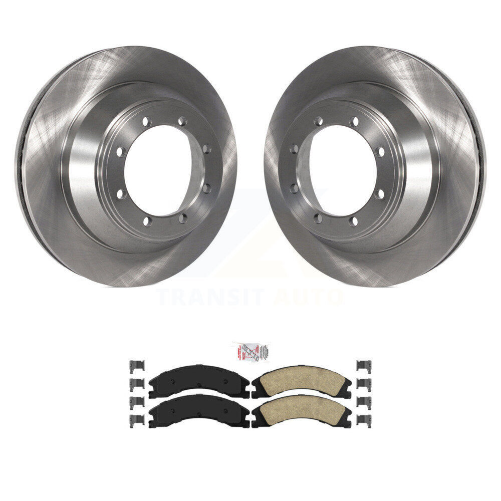 Rear Disc Brake Rotors And Ceramic Pads Kit For Ford E-450 Super Duty K8A-101056