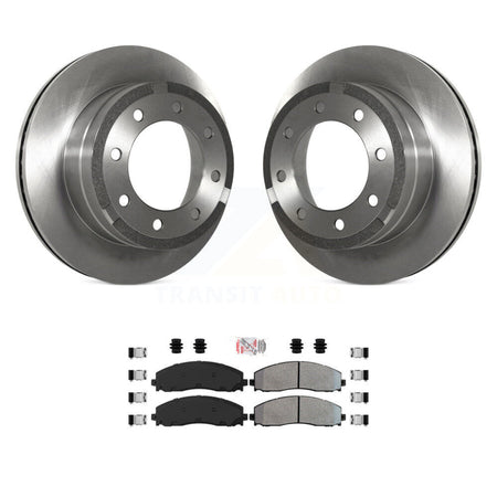 Rear Disc Brake Rotors And Semi-Metallic Pads Kit For Ford F-350 Super Duty F-250 K8A-101062