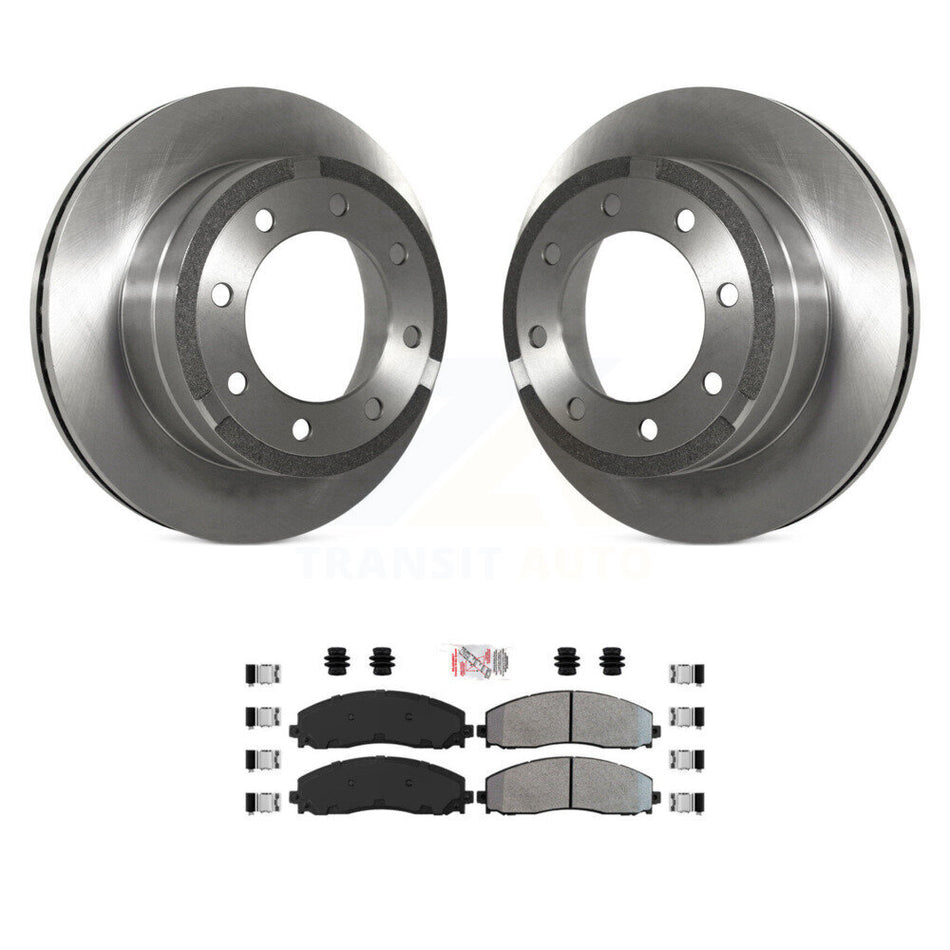Rear Disc Brake Rotors And Semi-Metallic Pads Kit For Ford F-350 Super Duty F-250 K8A-101062