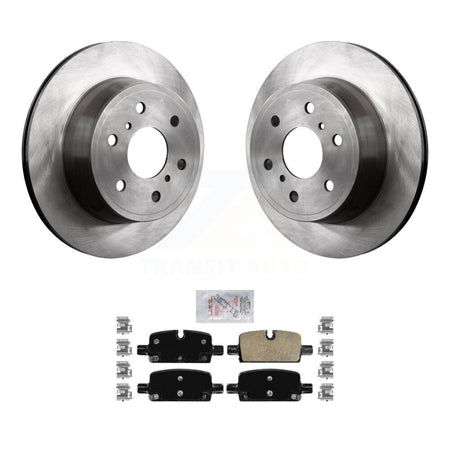 Rear Disc Brake Rotors Ceramic Pad Kit For 2019 GMC Sierra 1500 With Manual Parking K8A-101070