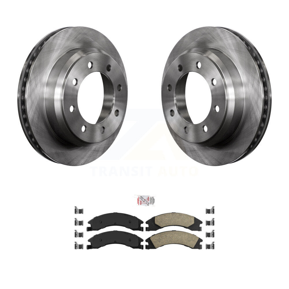Rear Disc Brake Rotor And Ceramic Pad Kit For Ford E-350 Super Duty E-250 E-150 Econoline K8A-101080