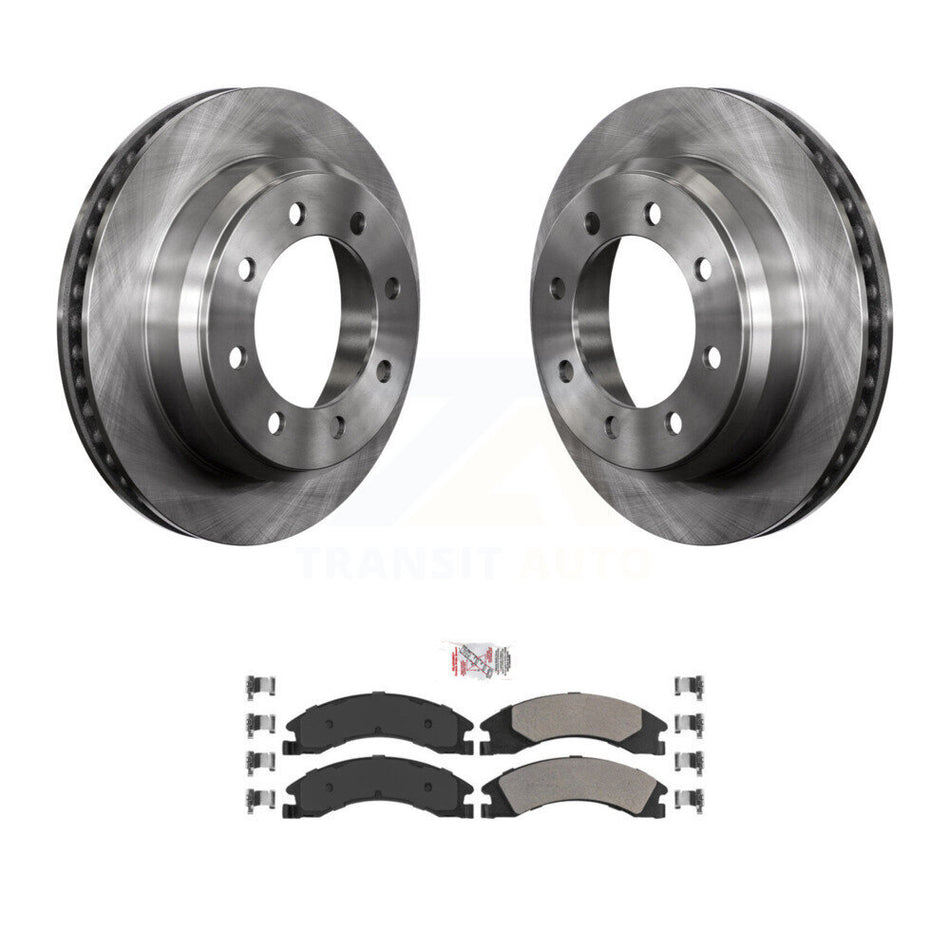 Rear Brake Rotors & Semi-Metallic Pad Kit For Ford E-350 Super Duty E-250 E-150 Econoline K8A-101081