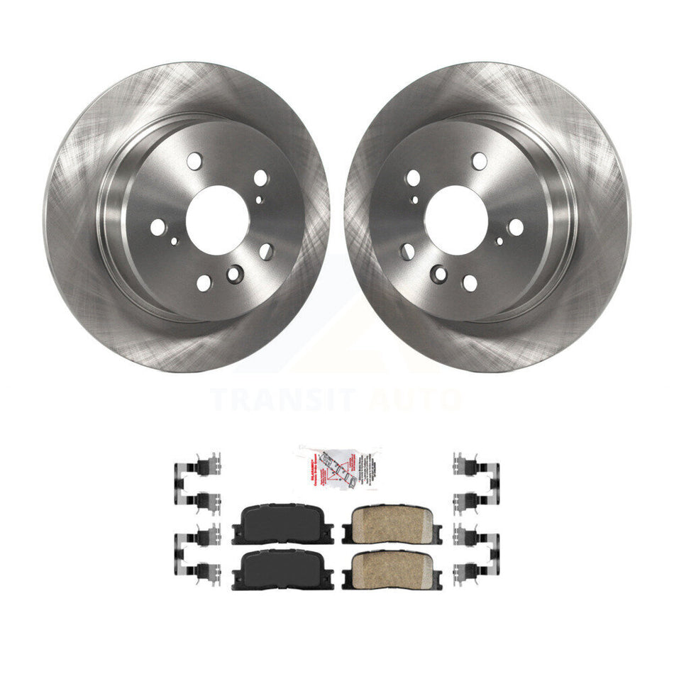 Rear Disc Brake Rotors And Ceramic Pads Kit For 2001-2003 Toyota Highlander AWD K8A-101086