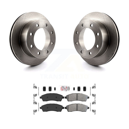 Rear Disc Brake Rotor And Semi-Metallic Pad Kit For Ford F-350 Super Duty F-250 Excursion K8A-101088