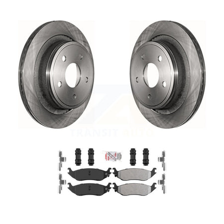 Rear Brake Rotors Semi-Metallic Pad Kit For Ram 1500 Classic Dodge Durango Chrysler Aspen K8A-101091