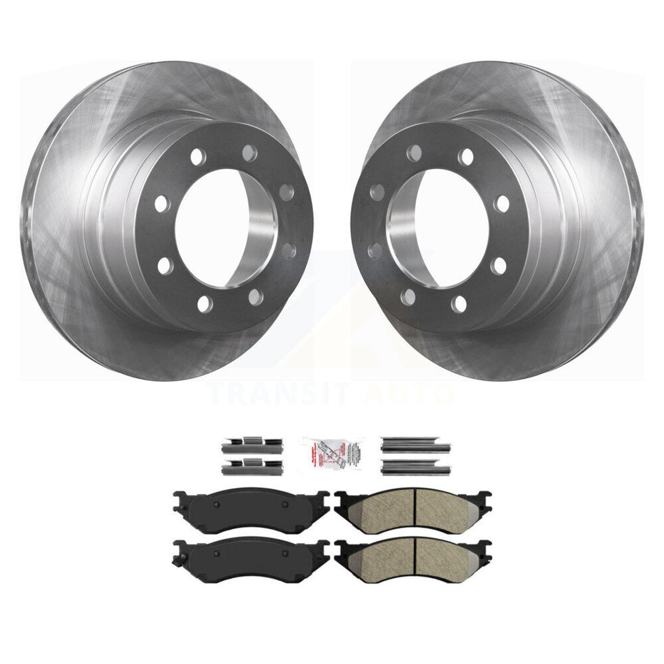 Rear Disc Brake Rotors And Semi-Metallic Pads Kit For Dodge Ram 1500 3500 2500 K8A-101095