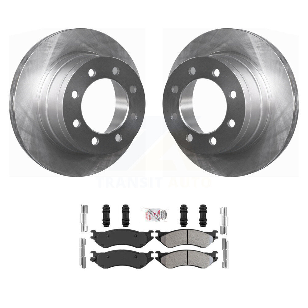 Rear Disc Brake Rotors And Semi-Metallic Pads Kit For Dodge Ram 1500 3500 2500 K8A-101096