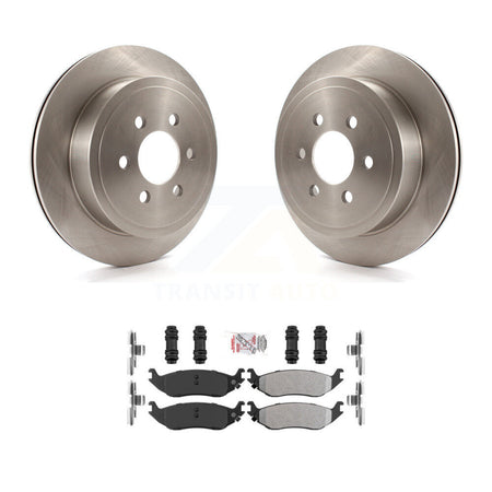 Rear Disc Brake Rotors And Semi-Metallic Pads Kit For 2003 Dodge Durango K8A-101098