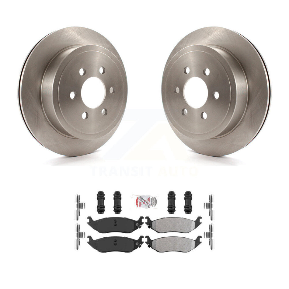 Rear Disc Brake Rotors And Semi-Metallic Pads Kit For 2003 Dodge Durango K8A-101098