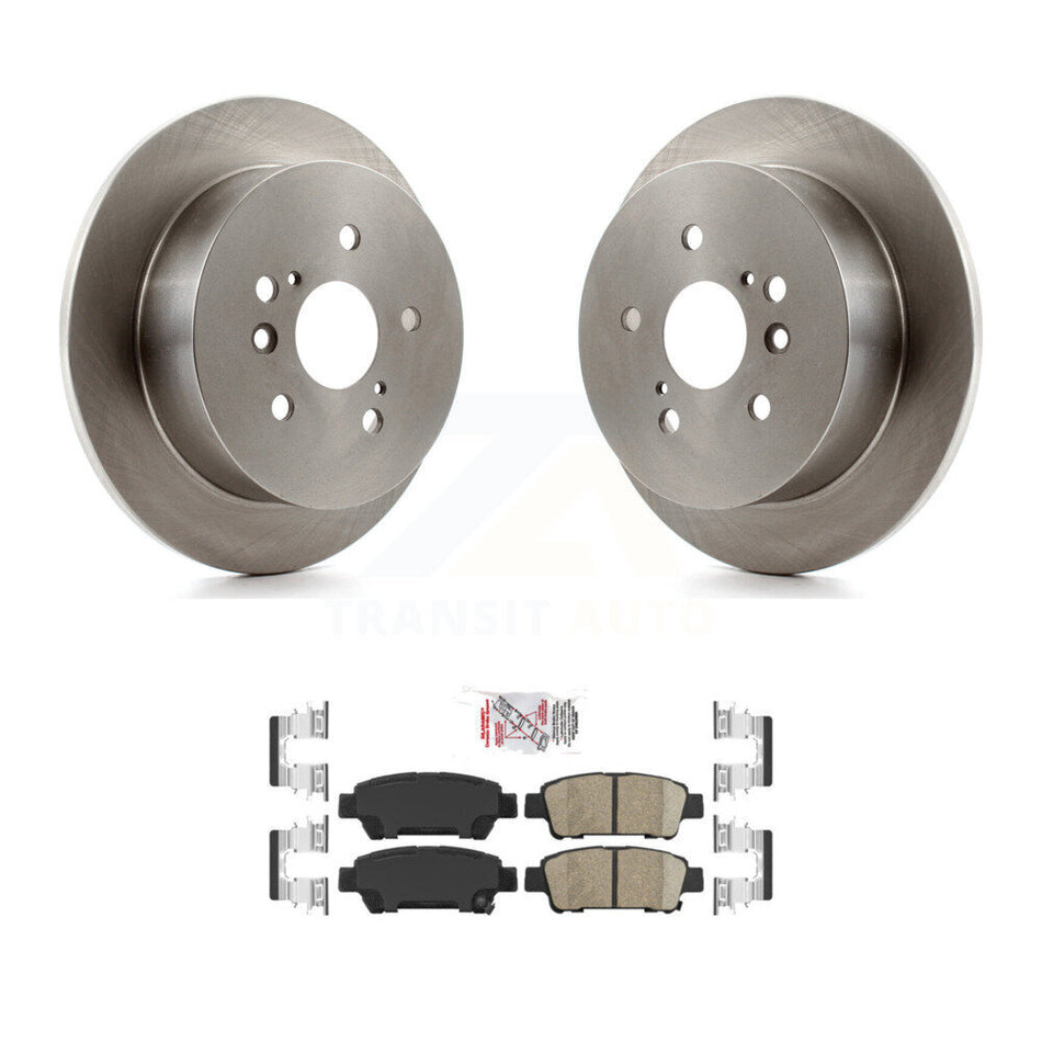 Rear Disc Brake Rotors And Ceramic Pads Kit For 2004-2010 Toyota Sienna K8A-101101