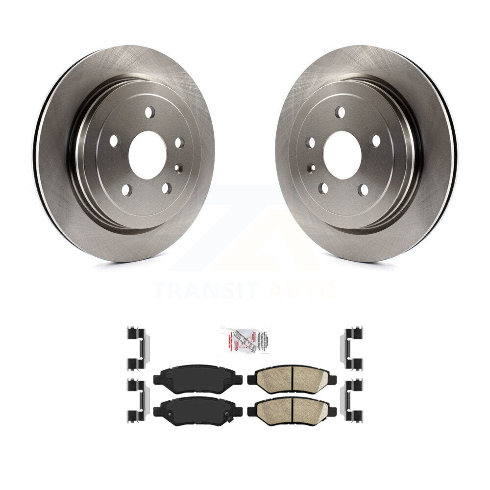 Rear Disc Brake Rotors And Ceramic Pads Kit For Chevrolet Camaro Cadillac CTS K8A-101102