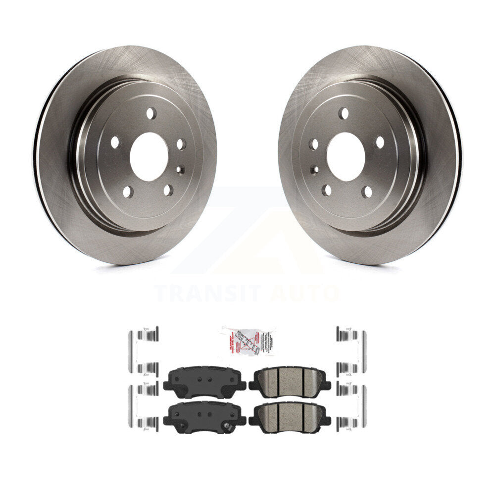 Rear Disc Brake Rotors And Ceramic Pads Kit For Cadillac CTS K8A-101109