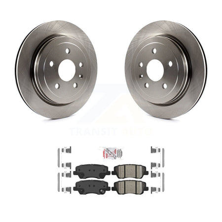 Rear Disc Brake Rotors And Ceramic Pads Kit For Cadillac CTS K8A-101109