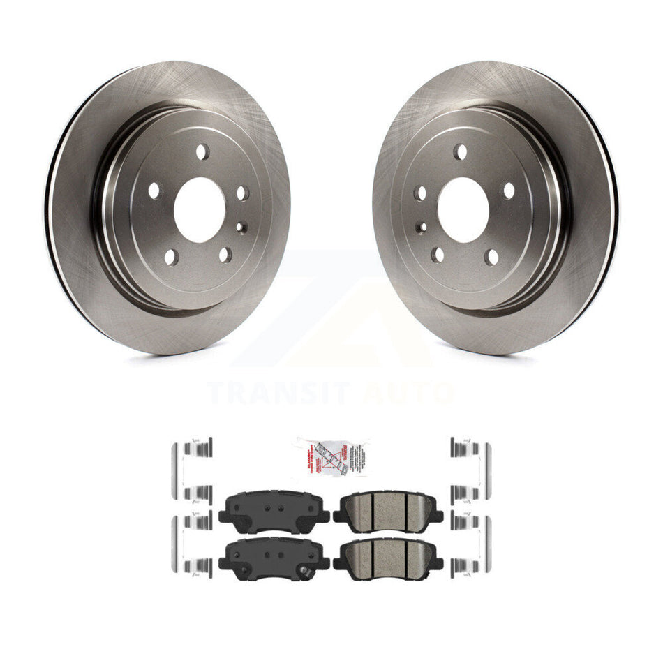 Rear Disc Brake Rotors And Ceramic Pads Kit For Cadillac CTS K8A-101109