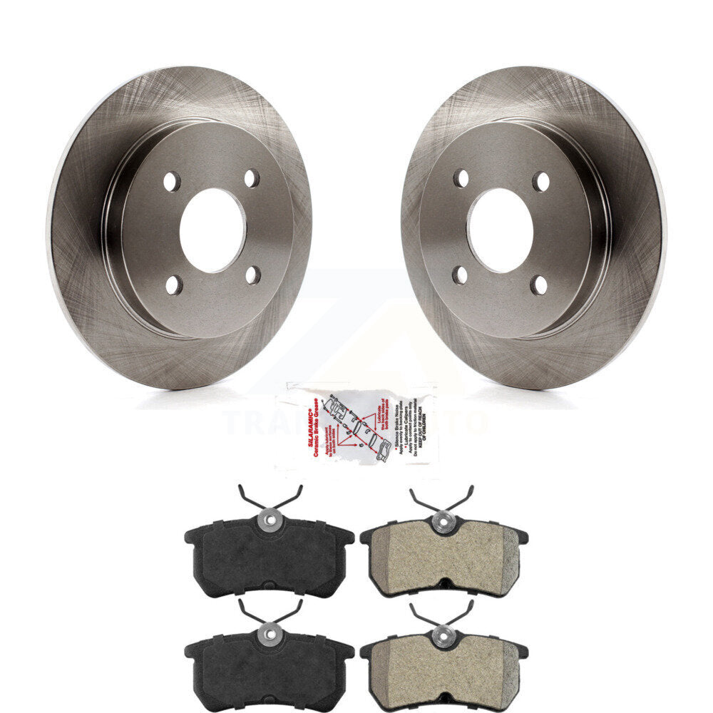 Rear Disc Brake Rotors And Semi-Metallic Pads Kit For Ford Focus Fiesta K8A-101111