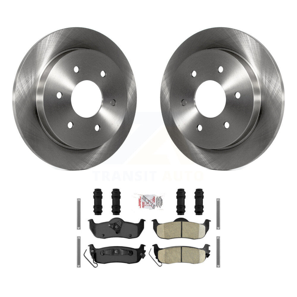 Rear Disc Brake Rotors & Ceramic Pad Kit For Nissan TITAN Armada INFINITI QX56 Pathfinder K8A-101122