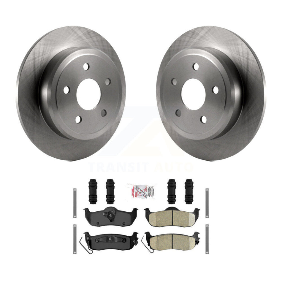 Rear Disc Brake Rotors And Ceramic Pads Kit For Jeep Grand Cherokee Commander K8A-101128