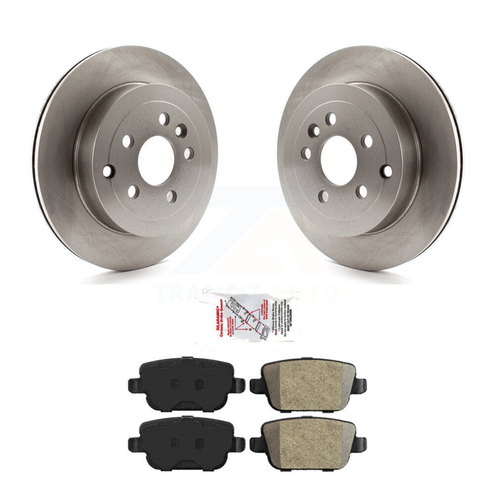 Rear Disc Brake Rotors And Semi-Metallic Pads Kit For 2008-2011 Land Rover LR2 K8A-101145