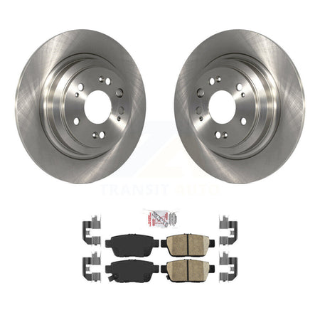 Rear Disc Brake Rotors And Ceramic Pads Kit For 2009-2014 Acura TL K8A-101163