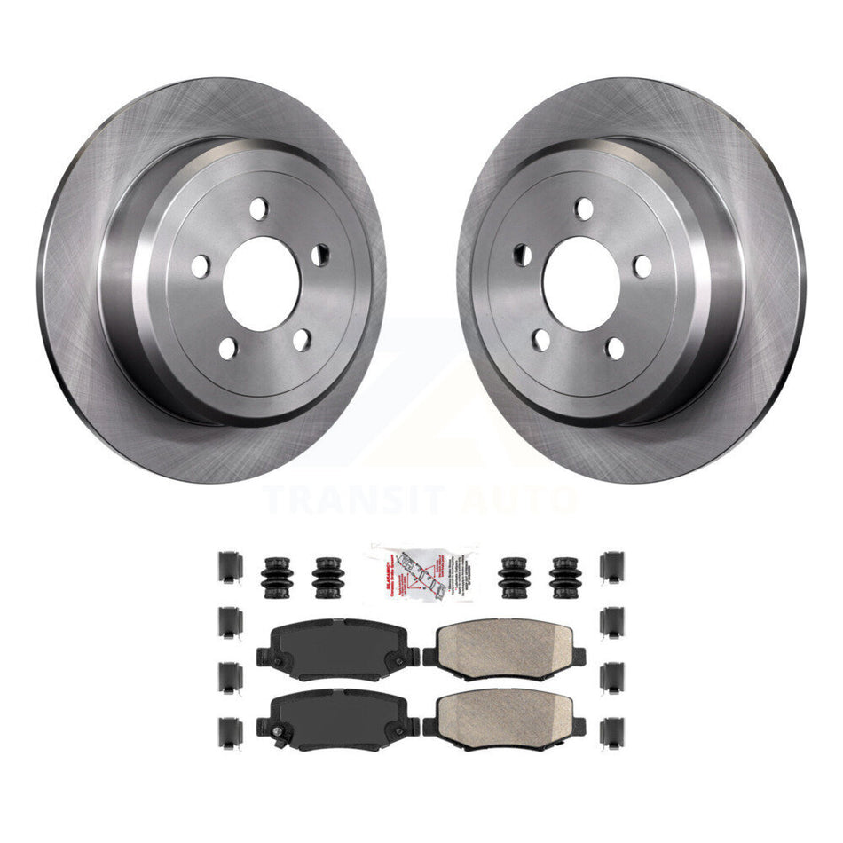 Rear Disc Brake Rotors And Ceramic Pads Kit For Jeep Liberty Dodge Nitro K8A-101167