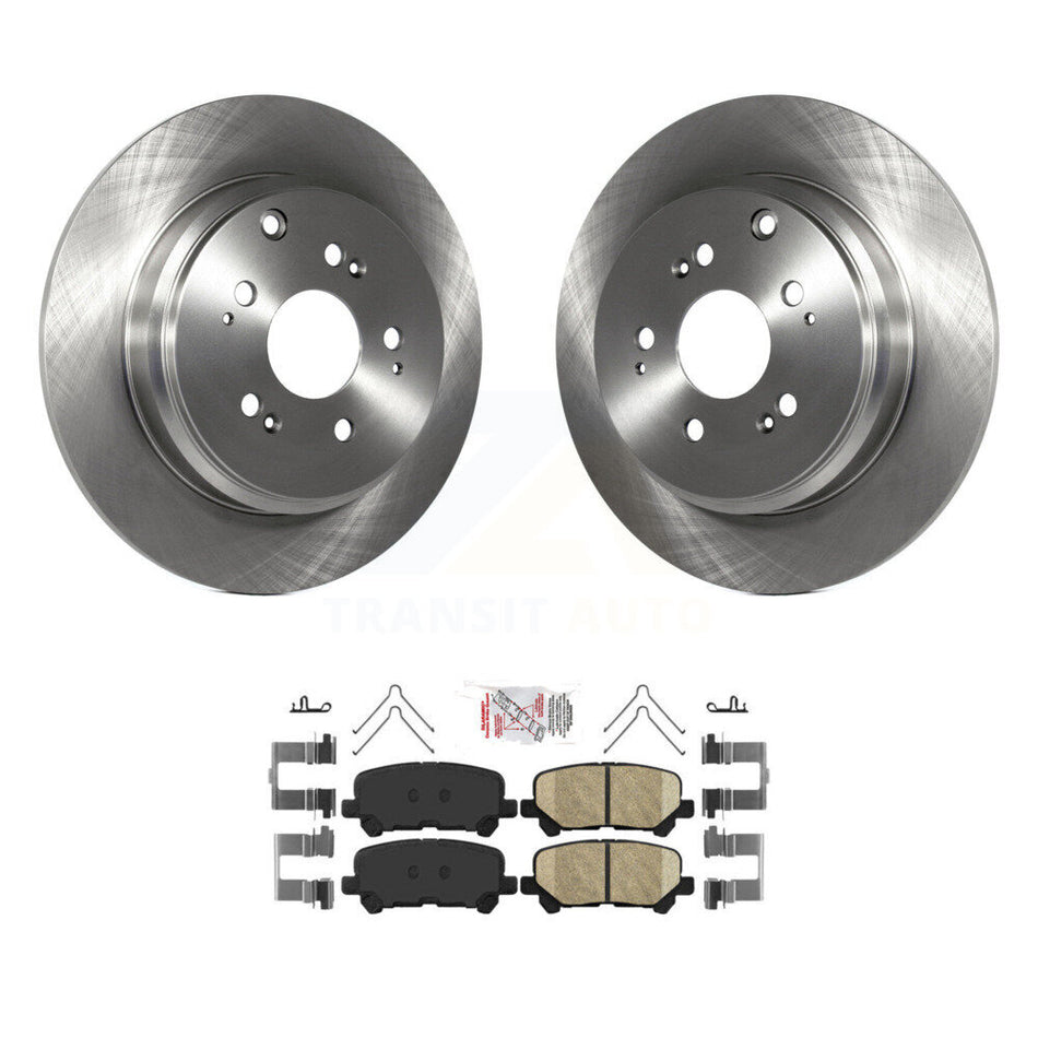 Rear Disc Brake Rotors And Ceramic Pads Kit For Honda Odyssey Pilot Acura MDX ZDX K8A-101175