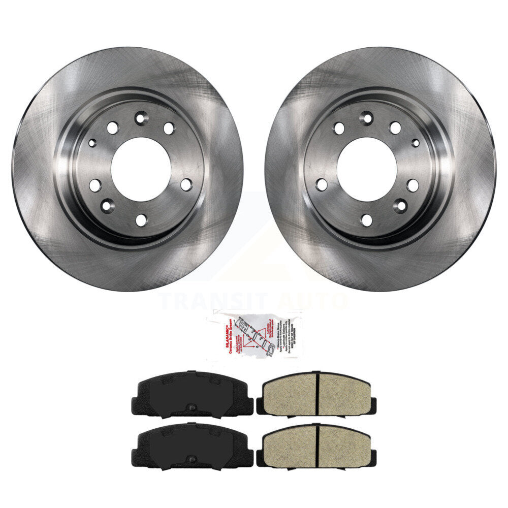 Rear Disc Brake Rotors And Semi-Metallic Pads Kit For Mazda 6 Protege K8A-101177