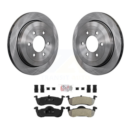 Rear Brake Rotors & Semi-Metallic Pad Kit For 2007-2017 Ford Expedition Lincoln Navigator K8A-101178