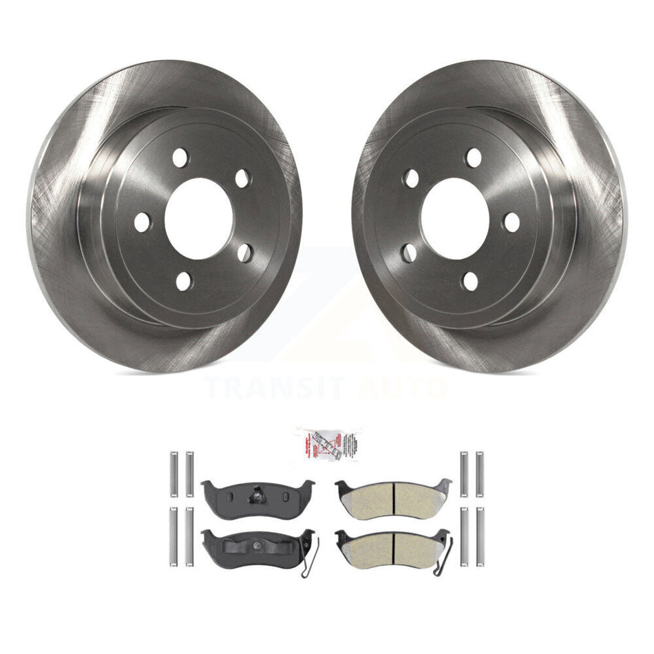 Rear Disc Brake Rotors And Semi-Metallic Pads Kit For Jeep Liberty Wrangler TJ K8A-101180