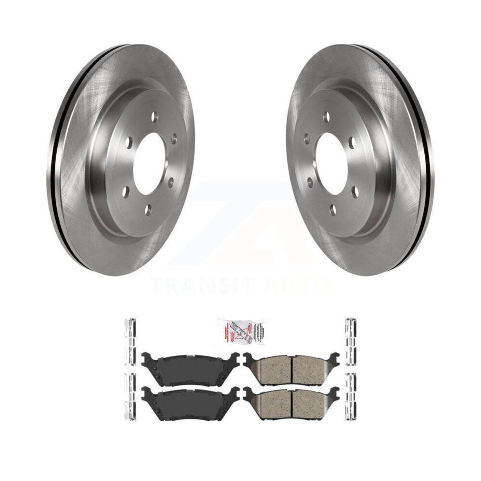 Rear Disc Brake Rotors And Ceramic Pads Kit For Ford F-150 Expedition Lincoln Navigator K8A-101186
