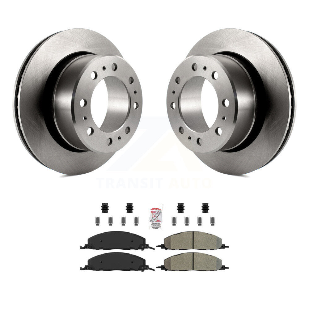 Rear Disc Brake Rotors And Semi-Metallic Pads Kit For Ram 3500 2500 1500 Dodge K8A-101191