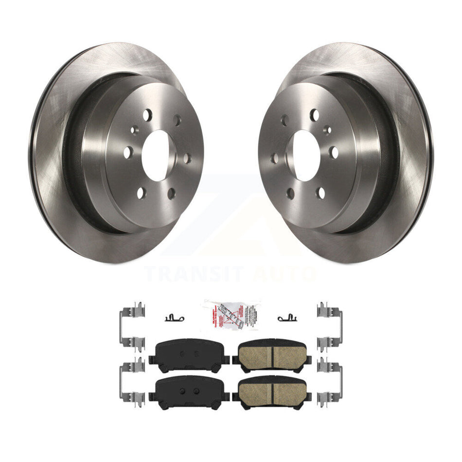 Rear Disc Brake Rotors And Ceramic Pads Kit For 2015-2020 Chevrolet Colorado GMC Canyon K8A-101196