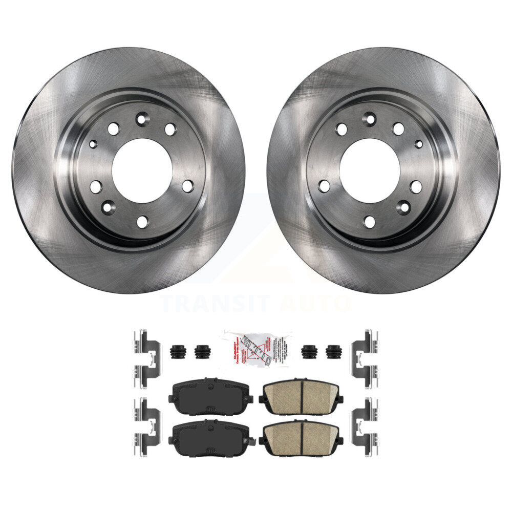 Rear Disc Brake Rotors And Ceramic Pads Kit For 2006-2015 Mazda MX-5 Miata K8A-101223