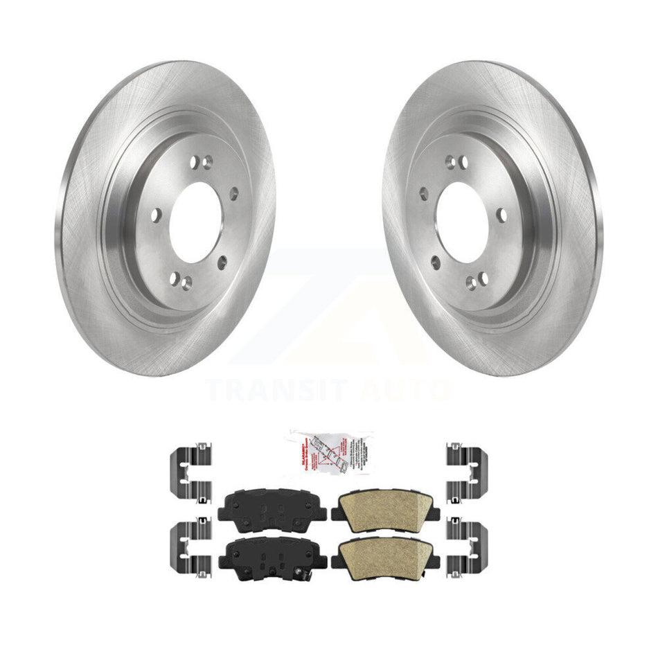 Rear Disc Brake Rotors And Ceramic Pads Kit For Hyundai Kona Electric Kia Soul EV Niro K8A-101251