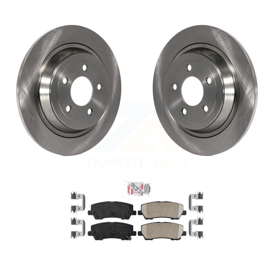 Rear Disc Brake Rotors And Ceramic Pads Kit For Ford Mustang K8A-101254