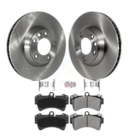 Front Brake Rotors & Semi-Metallic Pad Kit For Audi Q7 Porsche Cayenne Volkswagen Touareg K8A-101258