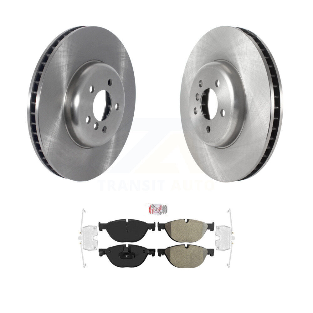 Front Disc Brake Rotors And Semi-Metallic Pads Kit For BMW 750i xDrive 750Li 550i GT K8A-101268
