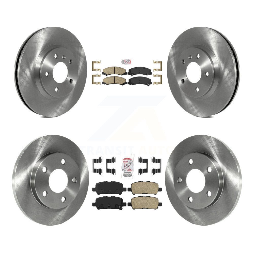 Front Rear Ceramic Pads And Disc Brake Rotors Kit For Chevrolet Impala Limited K8A-101272
