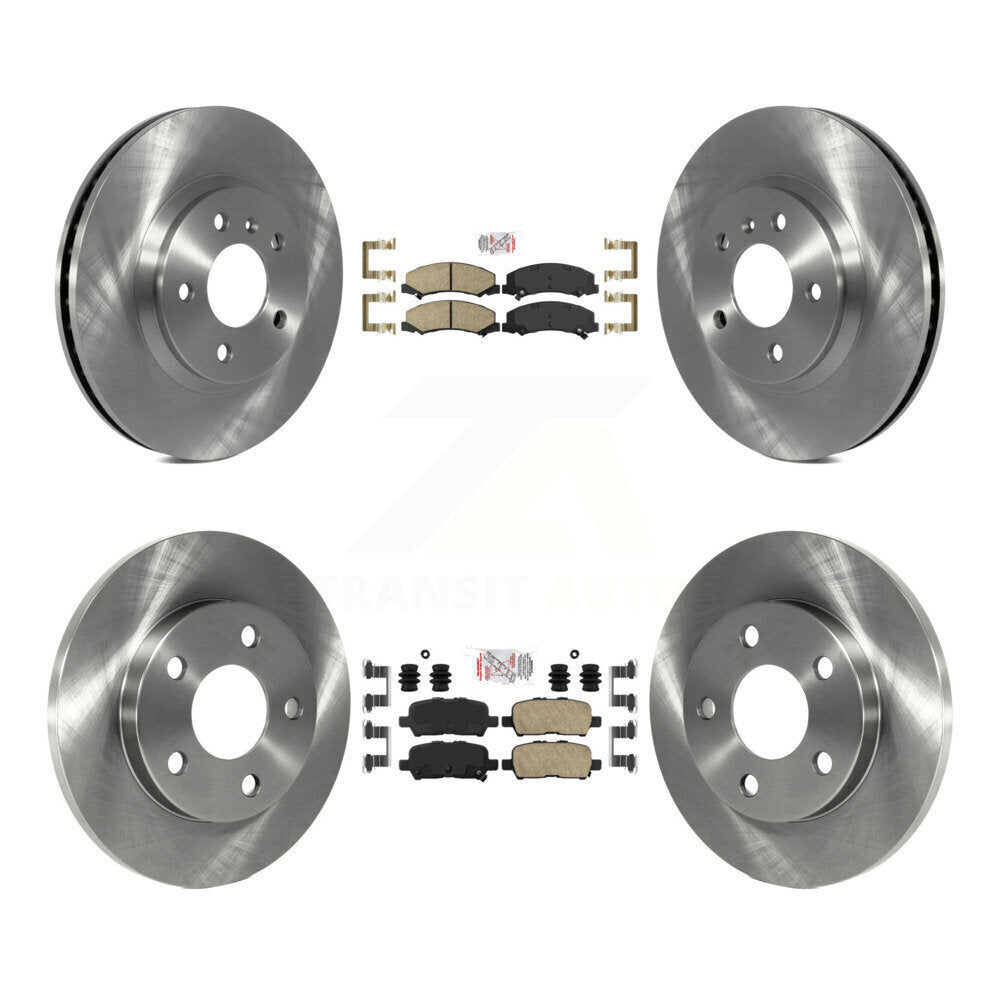 Front Rear Ceramic Pads And Disc Brake Rotors Kit For Chevrolet Impala Limited K8A-101273
