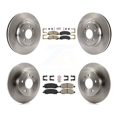 Front Rear Ceramic Pad And Disc Brake Rotors Kit For 2006-2011 Buick Lucerne Cadillac DTS K8A-101284