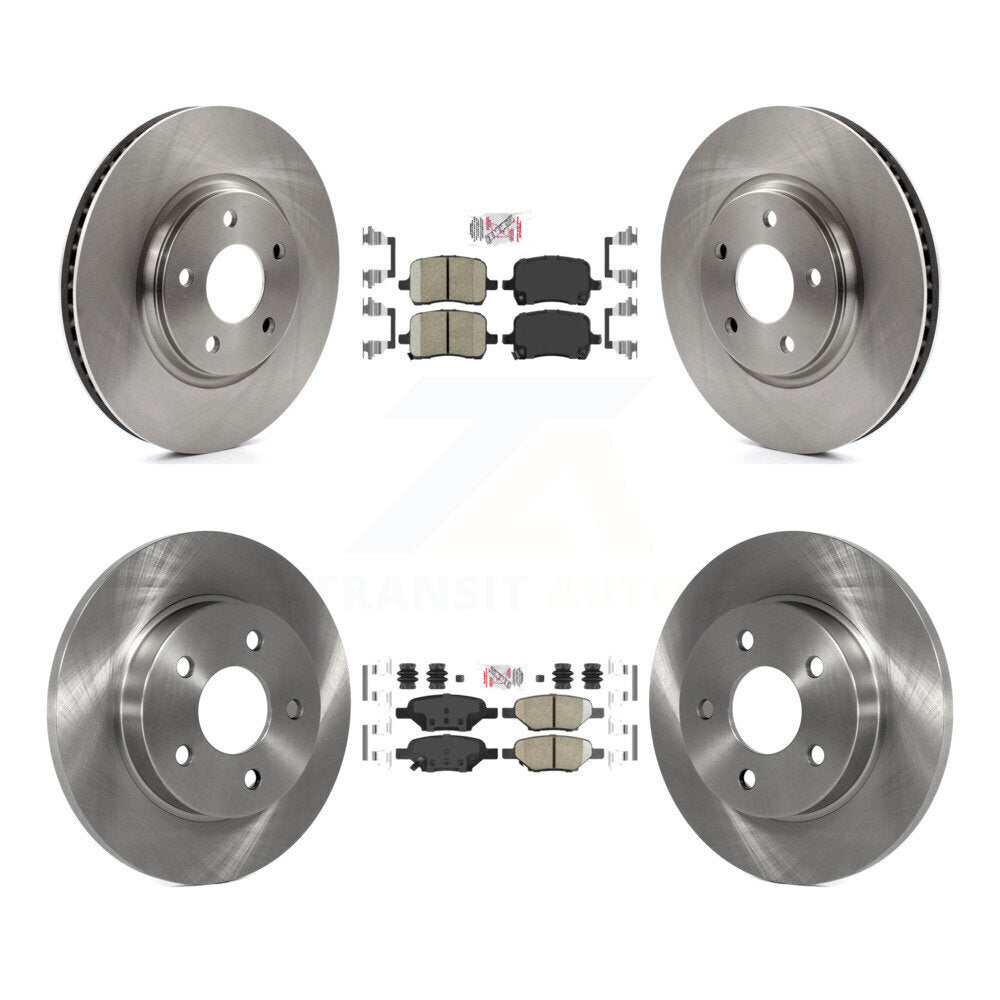 Front Rear Ceramic Pad Brake Rotors Kit For Chevrolet Pontiac Cobalt G5 Saturn Ion Malibu K8A-101290