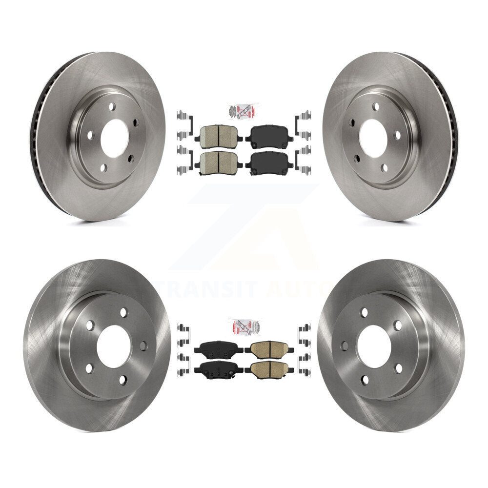 Front Rear Ceramic Pad Brake Rotors Kit For Chevrolet Pontiac Cobalt G5 Saturn Ion Malibu K8A-101291