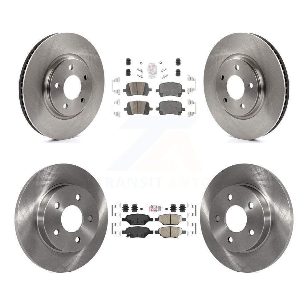 Front Rear Ceramic Pad & Brake Rotor Kit For Chevrolet Malibu Pontiac G6 Cobalt G5 Saturn K8A-101292